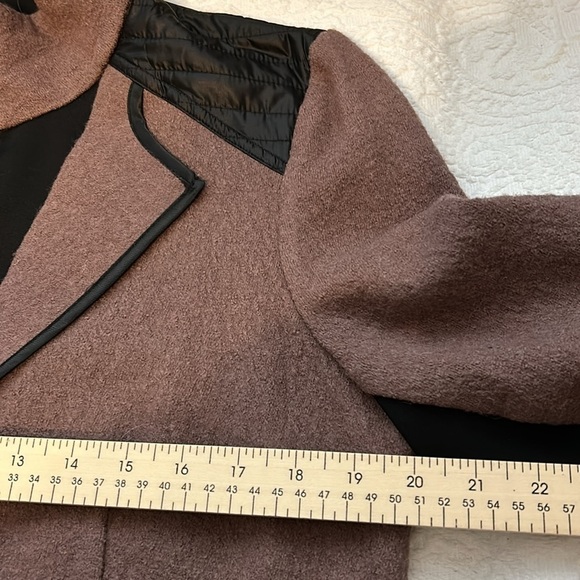 NWT Yest Wool blend dress jacket/blazer, rose tan and black, women’s size 12/XL. - Picture 5 of 8